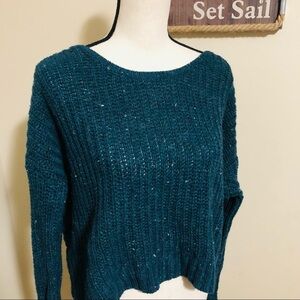 Kaisely Sweater Wool / Alpaca Open Back Crop Style